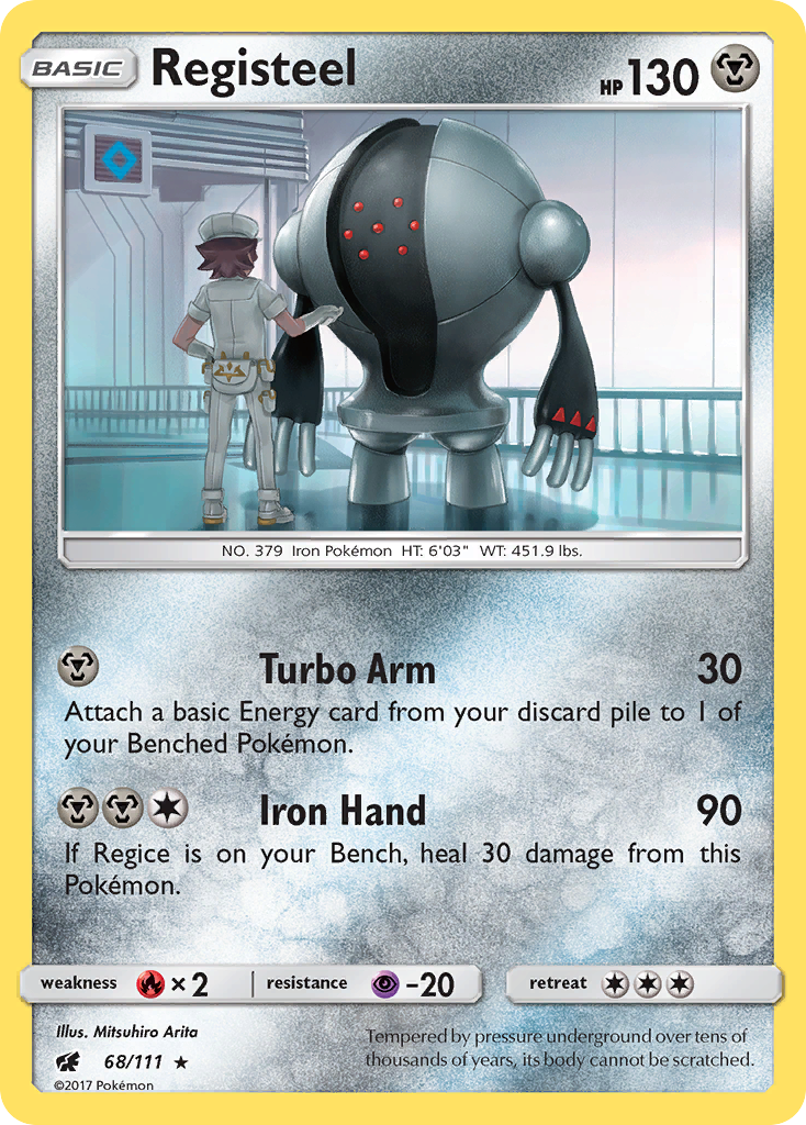 Registeel (68/111) [Sun & Moon: Crimson Invasion] | Game Haven TX