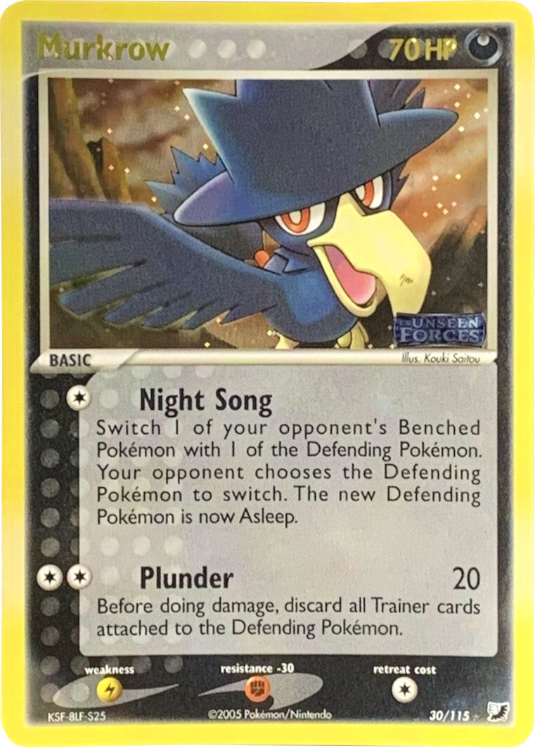 Murkrow (30/115) (Stamped) [EX: Unseen Forces] | Game Haven TX