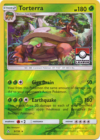 Torterra (9/156) (League Promo) [Sun & Moon: Ultra Prism] | Game Haven TX