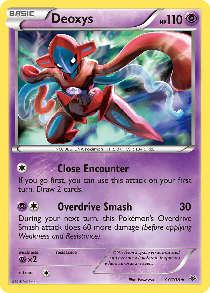 Deoxys (33/108) [XY: Roaring Skies] | Game Haven TX