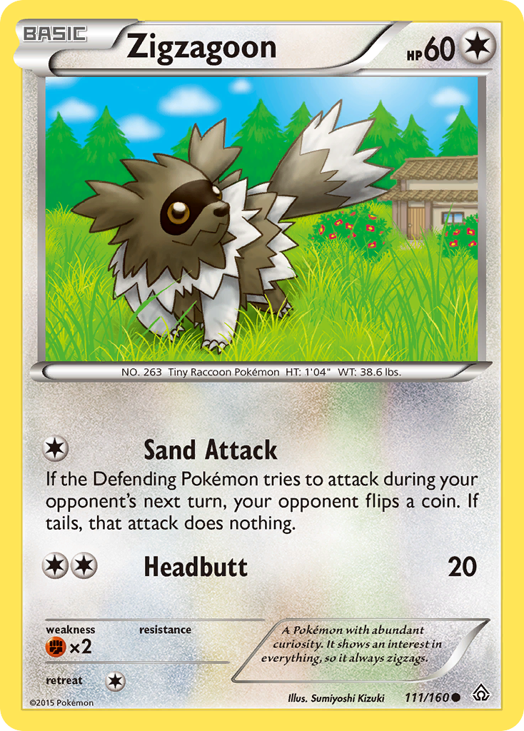 Zigzagoon (111/160) [XY: Primal Clash] | Game Haven TX
