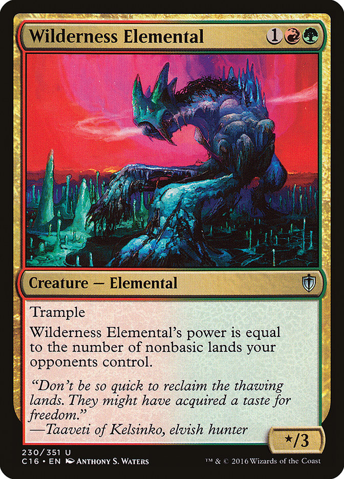 Wilderness Elemental [Commander 2016] | Game Haven TX