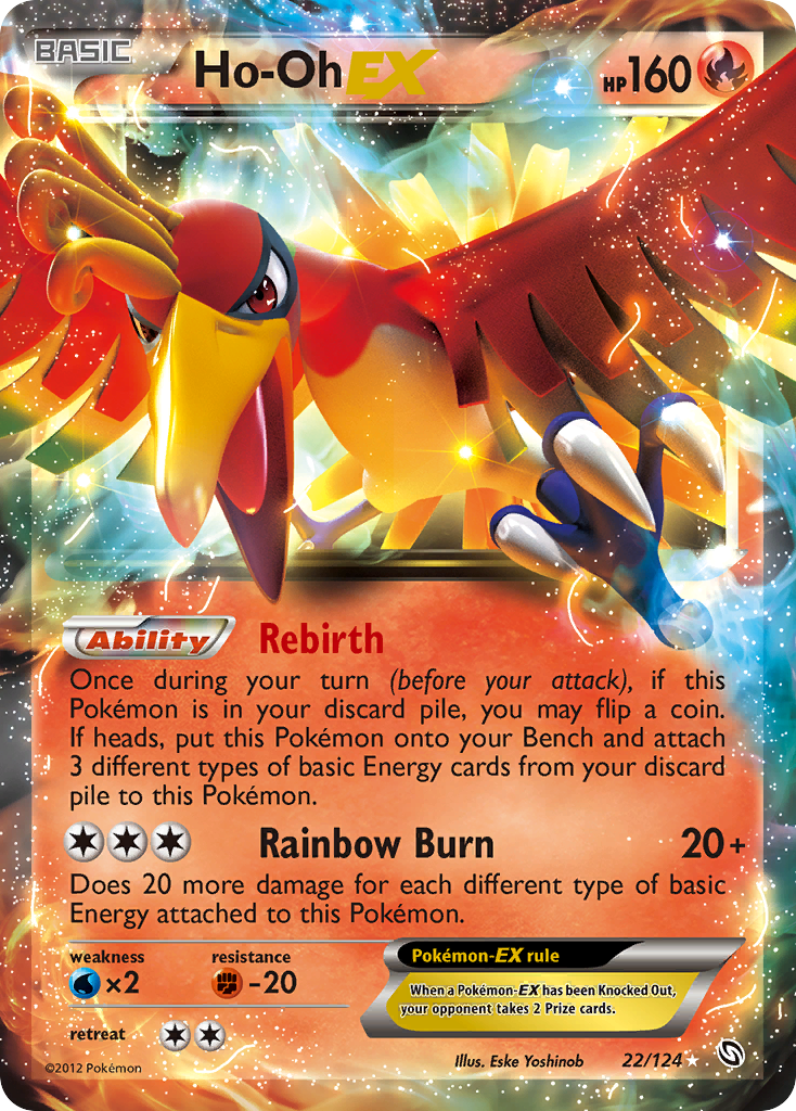 Ho-Oh EX (22/124) [Black & White: Dragons Exalted] | Game Haven TX