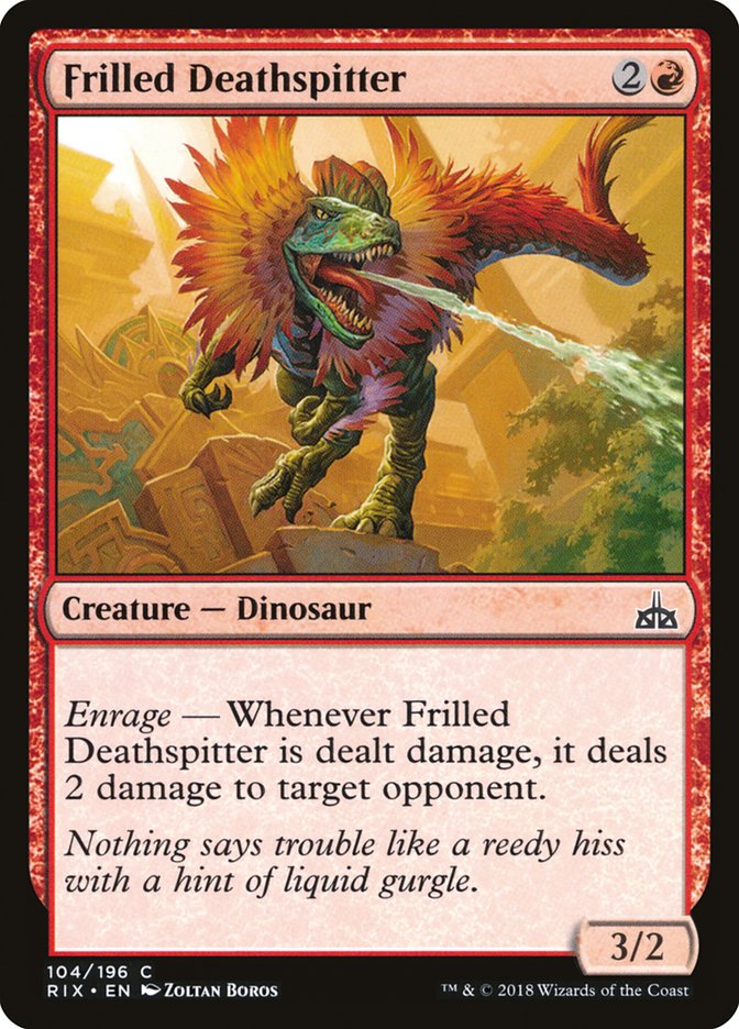 Frilled Deathspitter [Rivals of Ixalan] | Game Haven TX