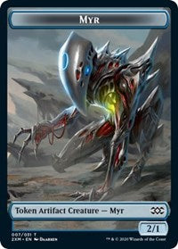 Myr (007) // Ooze Double-sided Token [Double Masters Tokens] | Game Haven TX