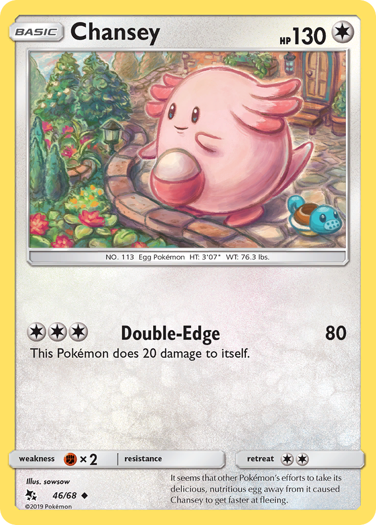 Chansey (46/68) [Sun & Moon: Hidden Fates] | Game Haven TX
