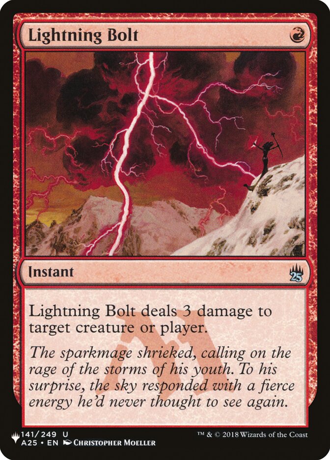 Lightning Bolt (141/249) [The List] | Game Haven TX