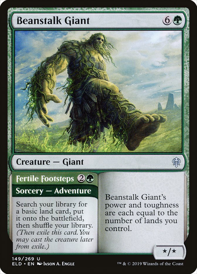 Beanstalk Giant // Fertile Footsteps [Throne of Eldraine] | Game Haven TX