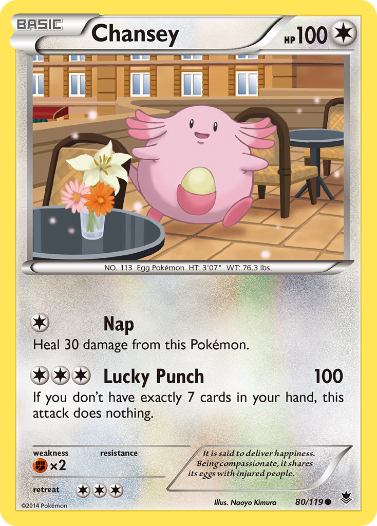 Chansey (80/119) [XY: Phantom Forces] | Game Haven TX