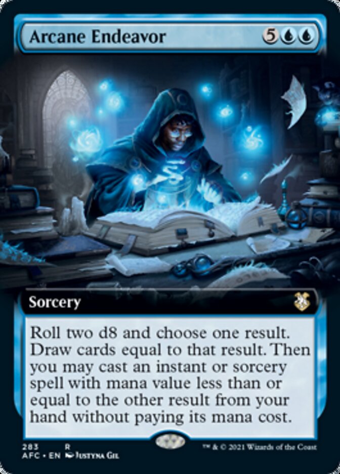 Arcane Endeavor (Extended) [Dungeons & Dragons: Adventures in the Forgotten Realms Commander] | Game Haven TX