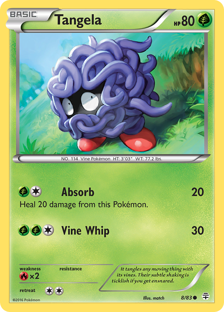 Tangela (8/83) [XY: Generations] | Game Haven TX