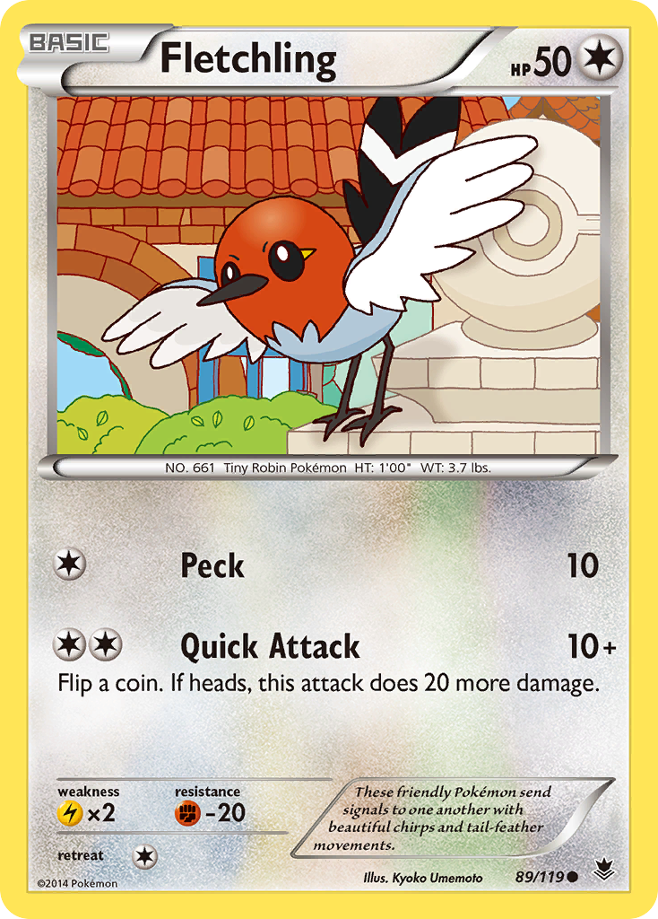 Fletchling (89/119) [XY: Phantom Forces] | Game Haven TX
