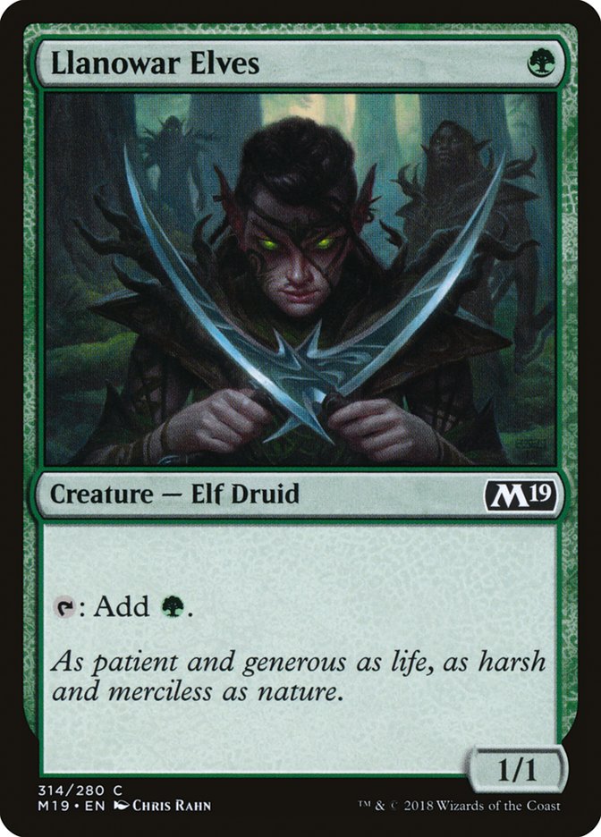 Llanowar Elves [Core Set 2019] | Game Haven TX