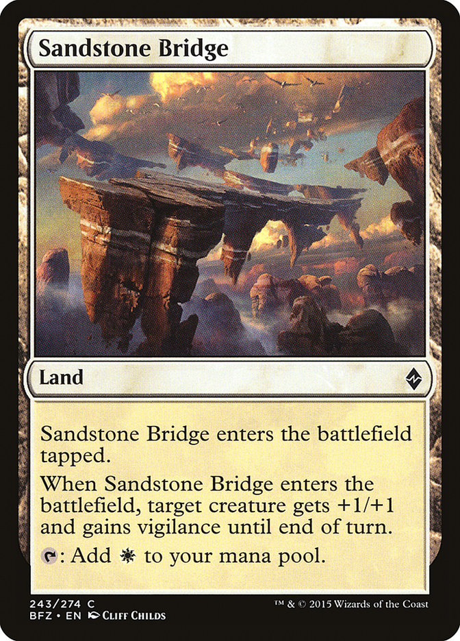 Sandstone Bridge [Battle for Zendikar] | Game Haven TX