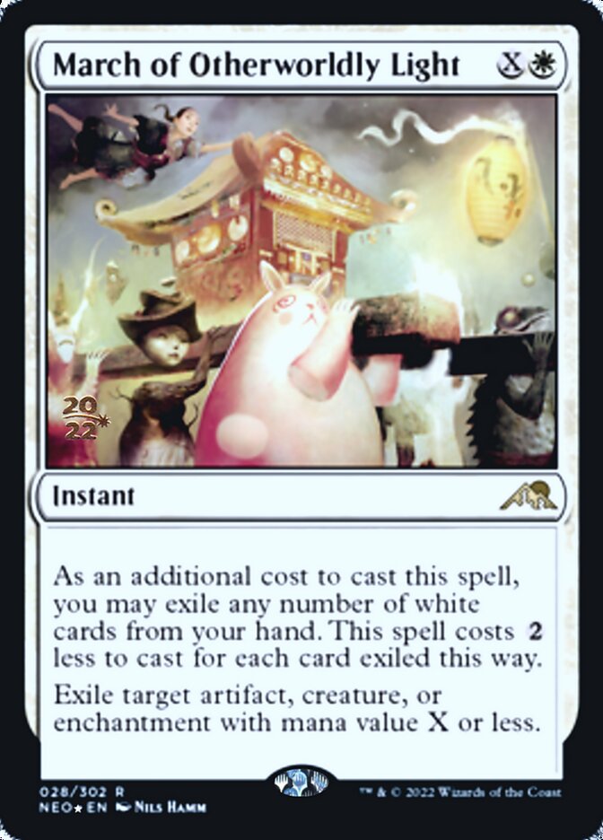 March of Otherworldly Light [Kamigawa: Neon Dynasty Prerelease Promos] | Game Haven TX