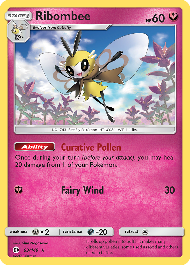 Ribombee (93/149) [Sun & Moon: Base Set] | Game Haven TX