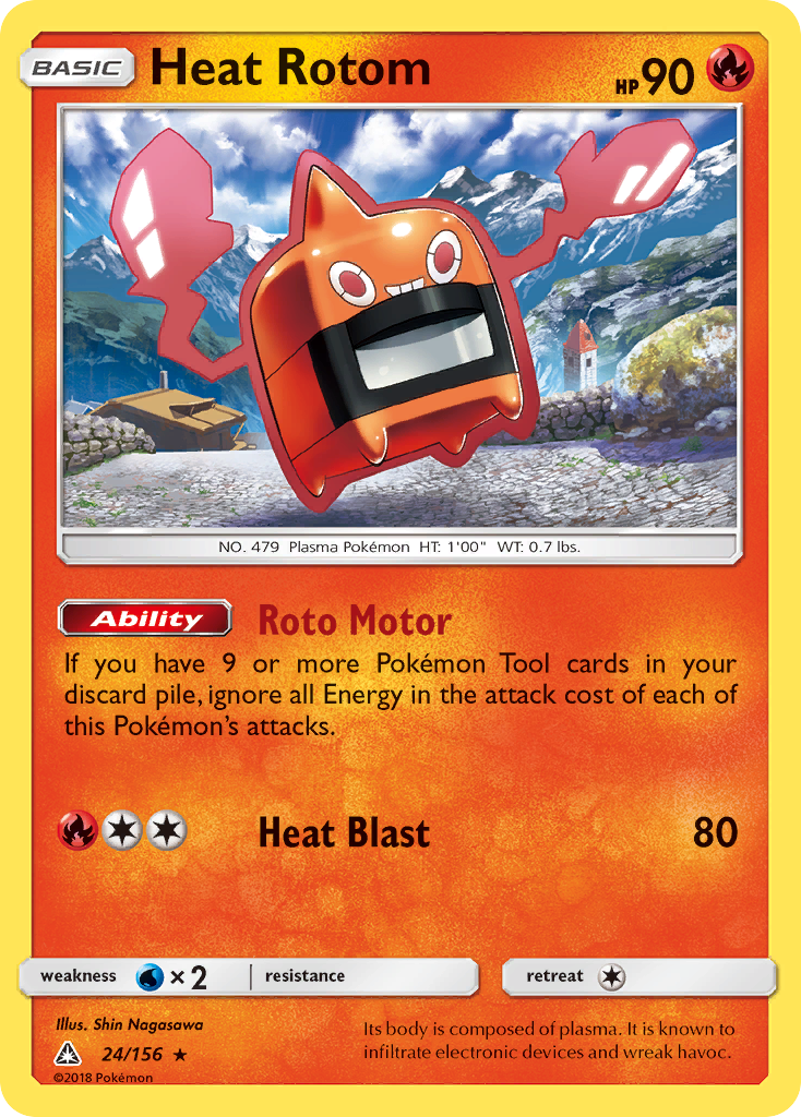 Heat Rotom (24/156) [Sun & Moon: Ultra Prism] | Game Haven TX