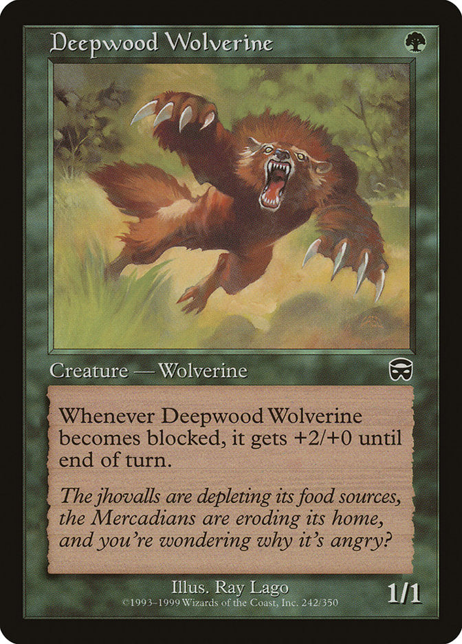 Deepwood Wolverine [Mercadian Masques] | Game Haven TX