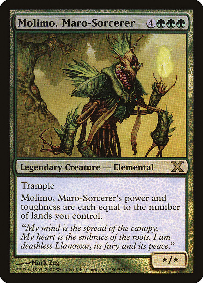 Molimo, Maro-Sorcerer (Premium Foil) [Tenth Edition] | Game Haven TX
