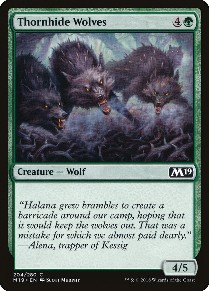 Thornhide Wolves [Core Set 2019] | Game Haven TX
