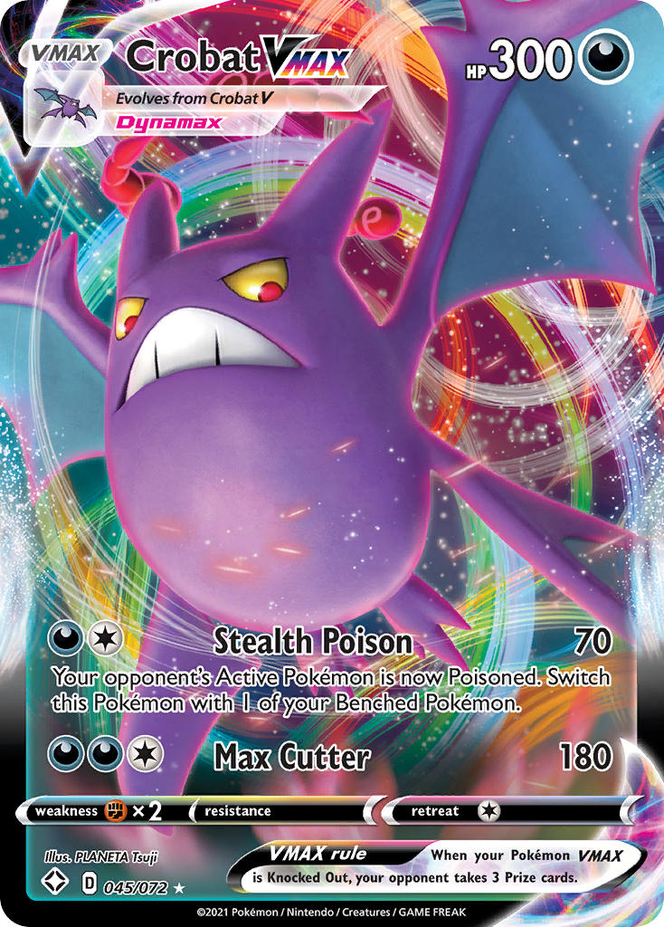 Crobat VMAX (045/072) [Sword & Shield: Shining Fates] | Game Haven TX