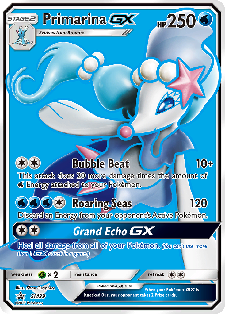 Primarina GX (SM39) [Sun & Moon: Black Star Promos] | Game Haven TX