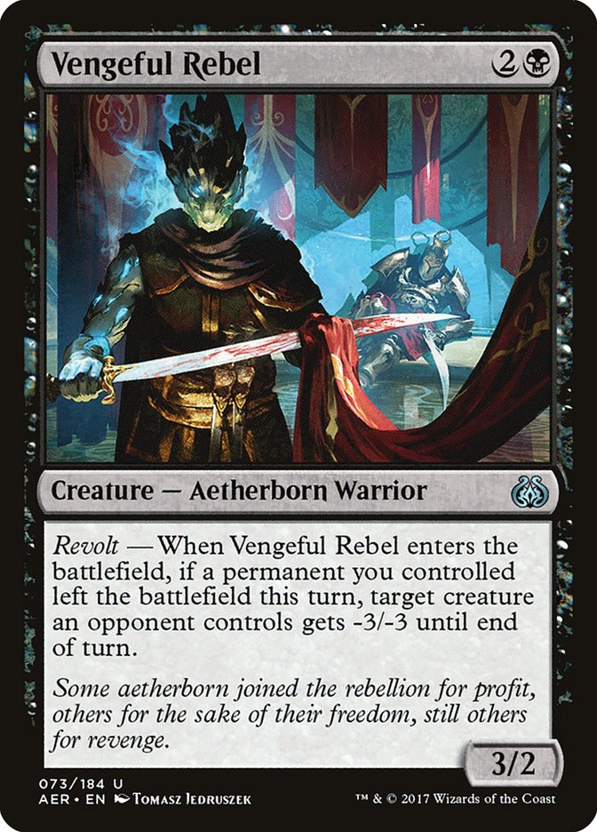 Vengeful Rebel [Aether Revolt] | Game Haven TX