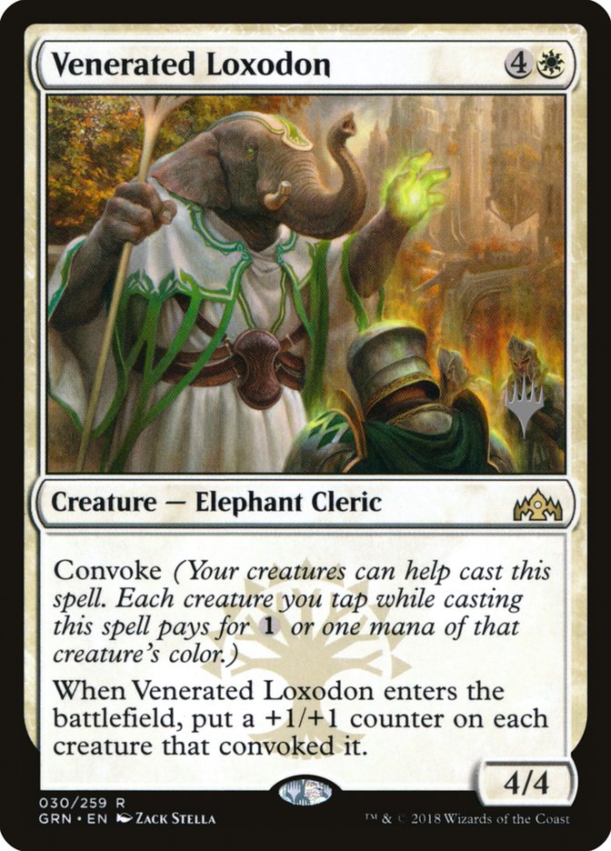 Venerated Loxodon [Guilds of Ravnica Promos] | Game Haven TX