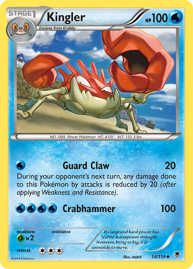 Kingler (14/119) [XY: Phantom Forces] | Game Haven TX