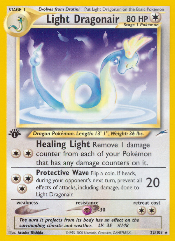 Light Dragonair (22/105) [Neo Destiny 1st Edition] | Game Haven TX