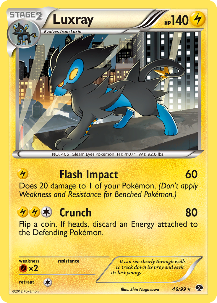 Luxray (46/99) [Black & White: Next Destinies] | Game Haven TX