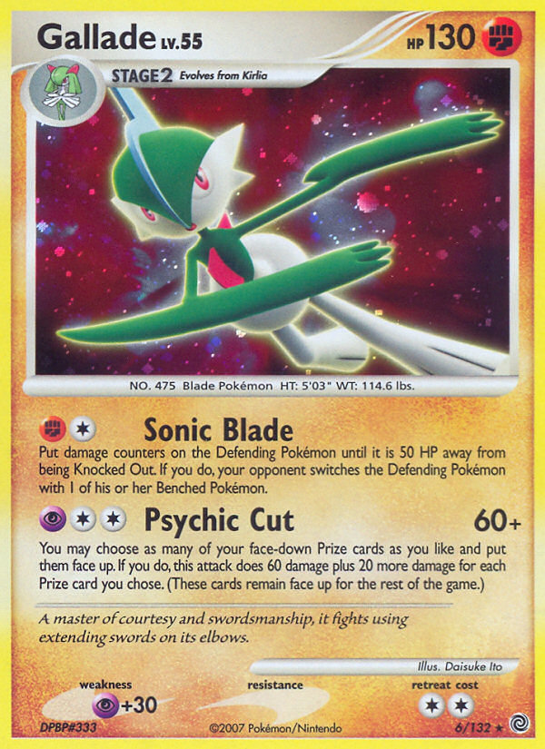 Gallade (6/132) [Diamond & Pearl: Secret Wonders] | Game Haven TX