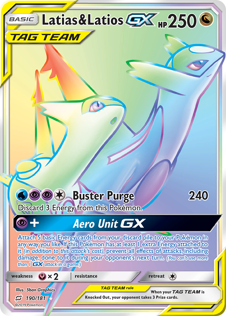 Latias & Latios GX (190/181) [Sun & Moon: Team Up] | Game Haven TX