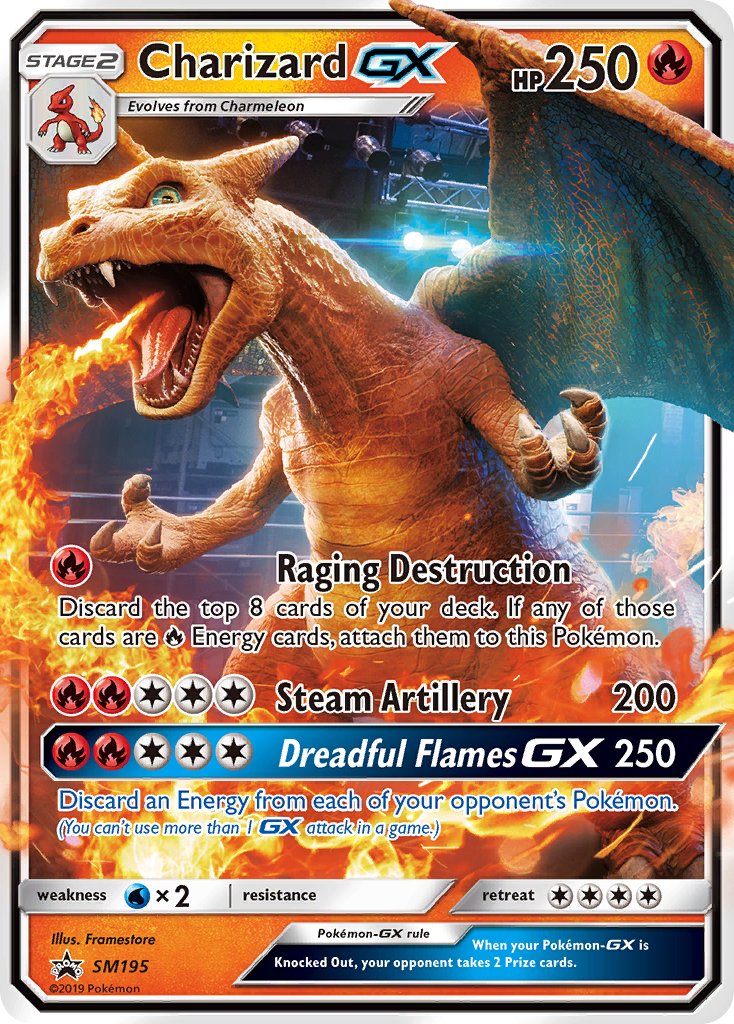 Charizard GX (SM195) [Sun & Moon: Black Star Promos] | Game Haven TX