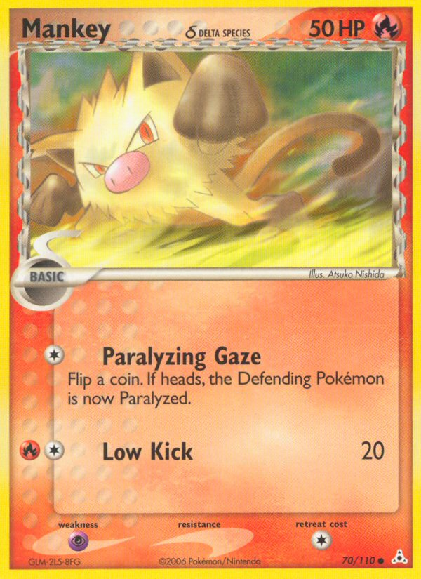 Mankey (70/110) (Delta Species) [EX: Holon Phantoms] | Game Haven TX