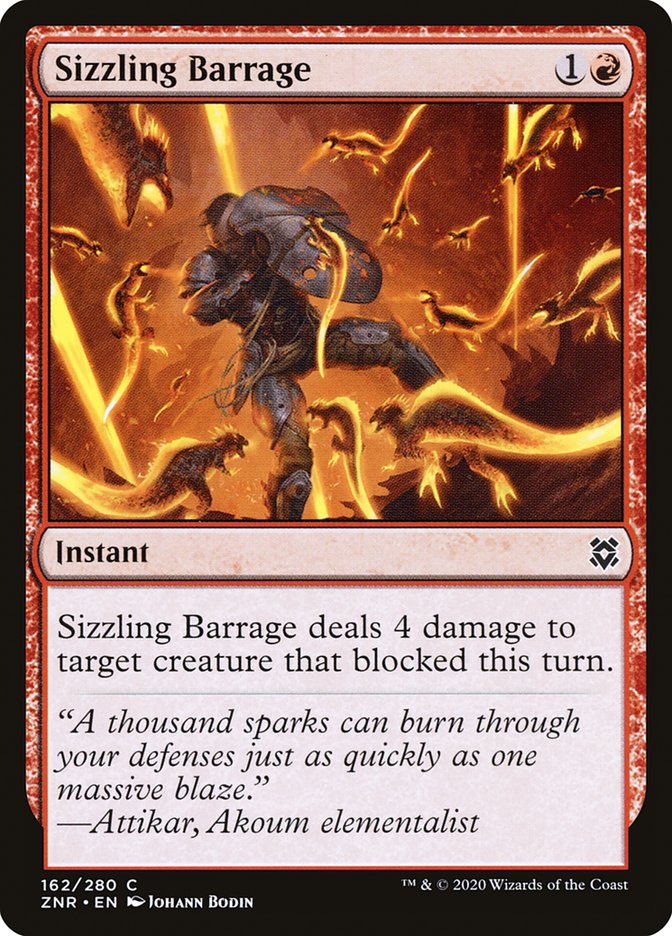 Sizzling Barrage [Zendikar Rising] | Game Haven TX