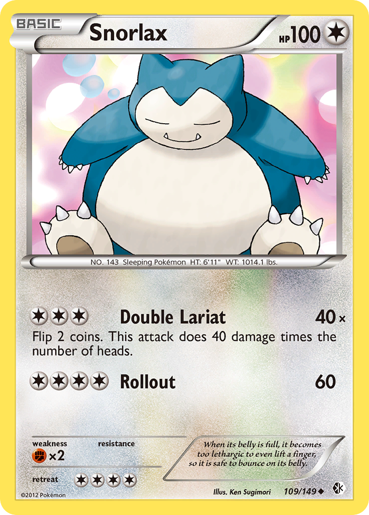 Snorlax (109/149) [Black & White: Boundaries Crossed] | Game Haven TX