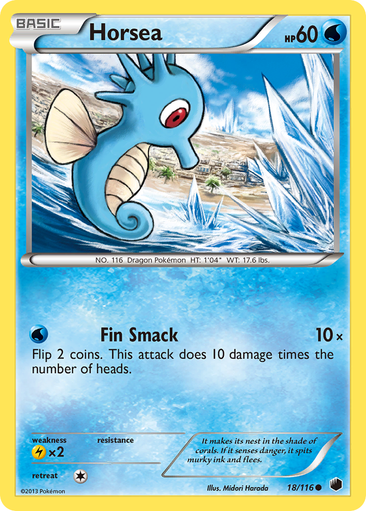 Horsea (18/116) [Black & White: Plasma Freeze] | Game Haven TX