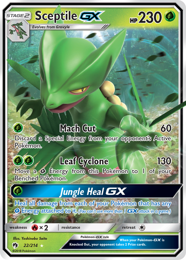 Sceptile GX (22/214) [Sun & Moon: Lost Thunder] | Game Haven TX