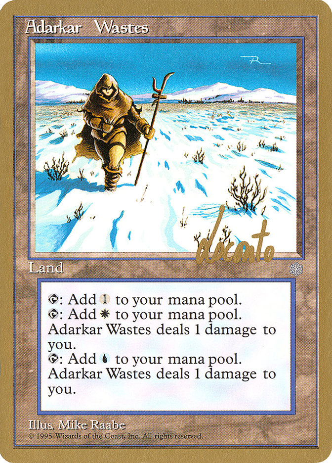 Adarkar Wastes (Michael Loconto) [Pro Tour Collector Set] | Game Haven TX