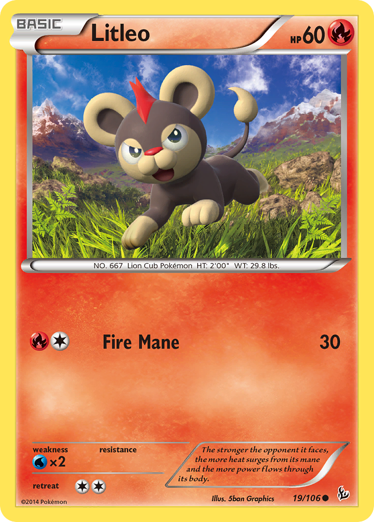 Litleo (19/106) [XY: Flashfire] | Game Haven TX