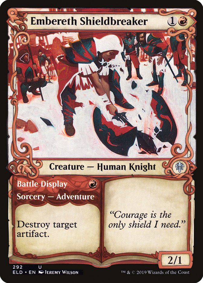 Embereth Shieldbreaker // Battle Display (Showcase) [Throne of Eldraine] | Game Haven TX