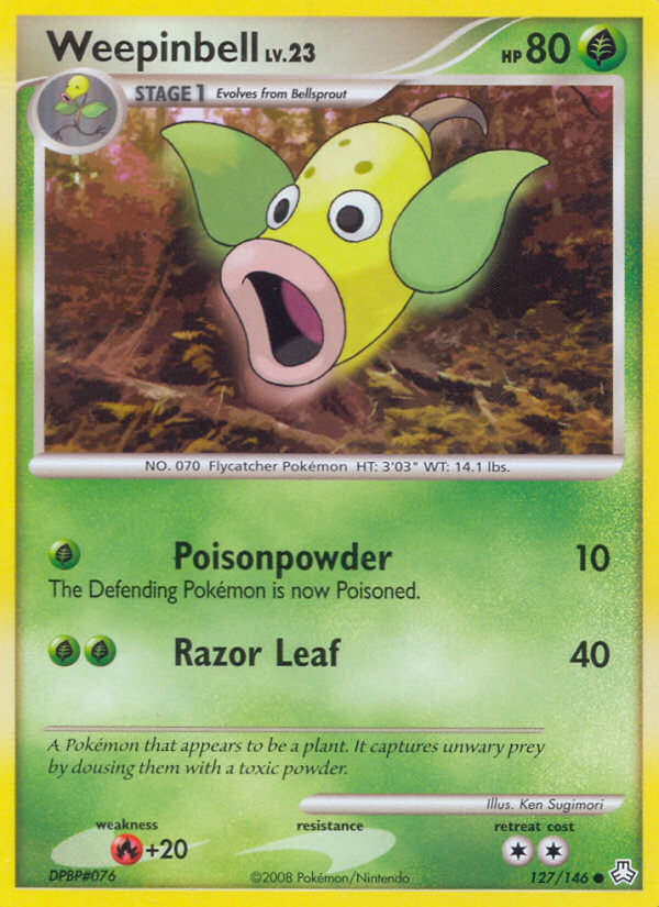 Weepinbell (127/146) [Diamond & Pearl: Legends Awakened] | Game Haven TX
