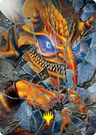 Reflection of Kiki-Jiki Art Card (Gold-Stamped Signature) [Kamigawa: Neon Dynasty Art Series] | Game Haven TX