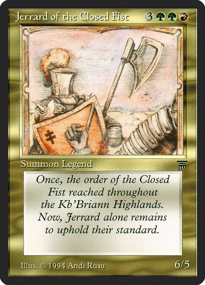 Jerrard of the Closed Fist [Legends] | Game Haven TX