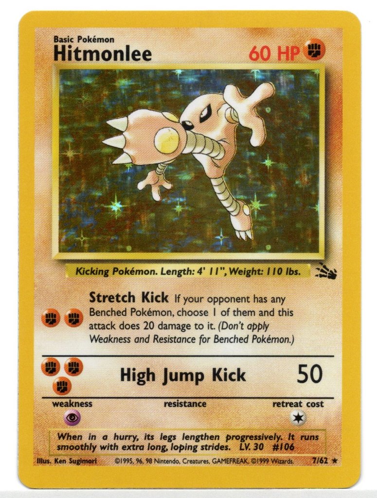 Hitmonlee (7/62) [Fossil Unlimited] | Game Haven TX