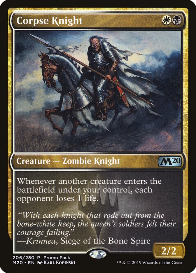 Corpse Knight [Core Set 2020 Promos] | Game Haven TX