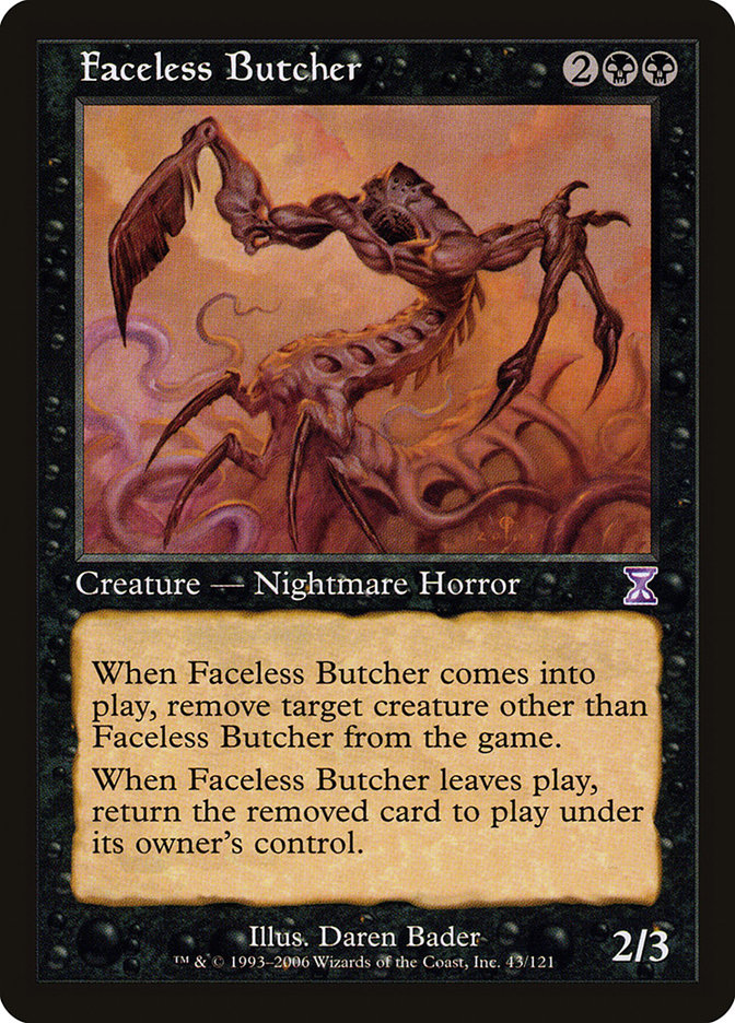 Faceless Butcher [Time Spiral Timeshifted] | Game Haven TX