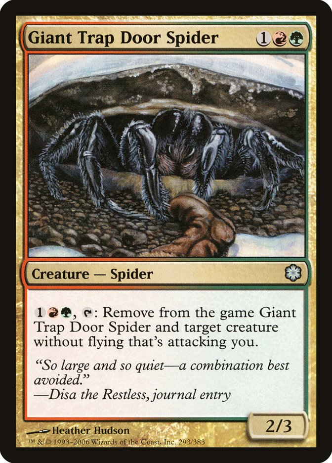 Giant Trap Door Spider [Coldsnap Theme Decks] | Game Haven TX