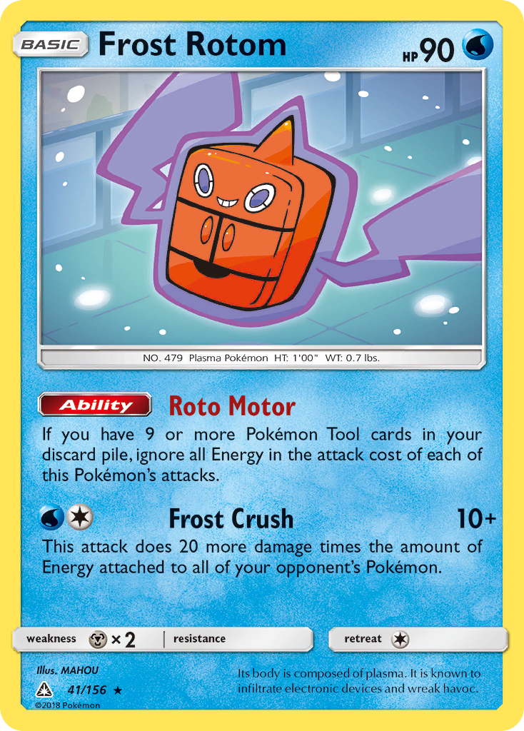 Frost Rotom (41/156) [Sun & Moon: Ultra Prism] | Game Haven TX